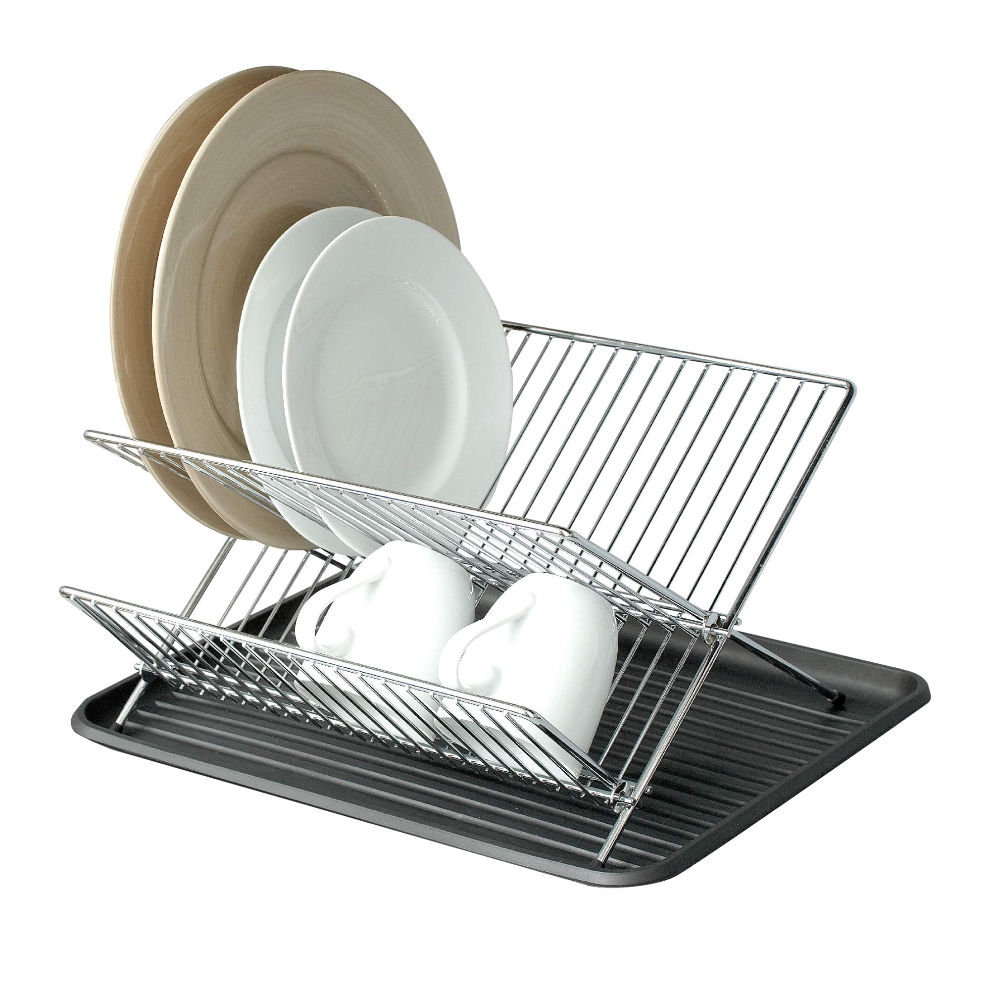 Dish Drying Rack Dish Rack For Kitchen Counter 2tier Dish Drainer With Glass  Hol
