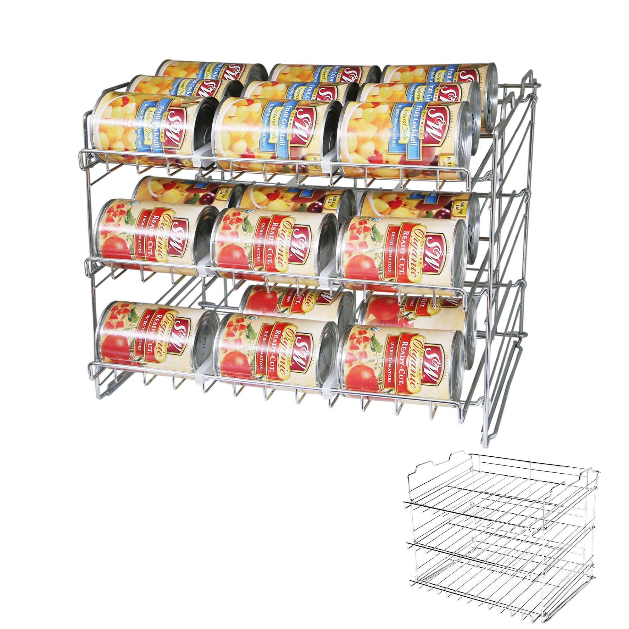Sorbus Large Wire Pantry Baskets Metal Freezer Bin Organizer For Food  Pantry, Freezer, Kitchen, Basket Storage For Home, Bathroom, Closet (2-Pk  White)