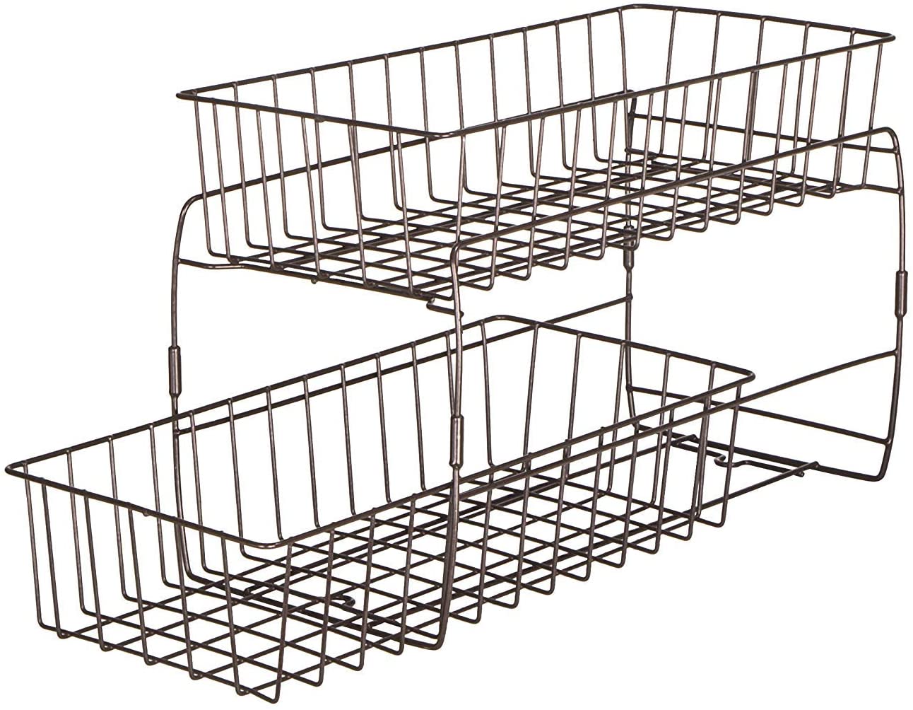 2-Tier Stackable Pull Out Baskets - White - Smart Design® 14