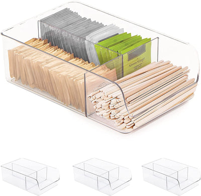 3-Compartment Clear Bin Organizer - Clear - Smart Design® 8