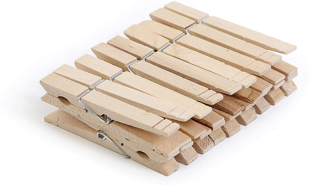  20 Hardwood Clothespins Made in The USA : Home & Kitchen