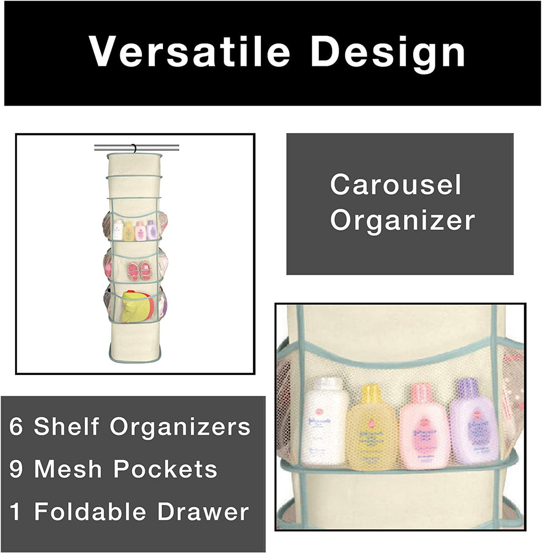 6-Pocket Smart Carousel Organizer | Smart Design® Storage