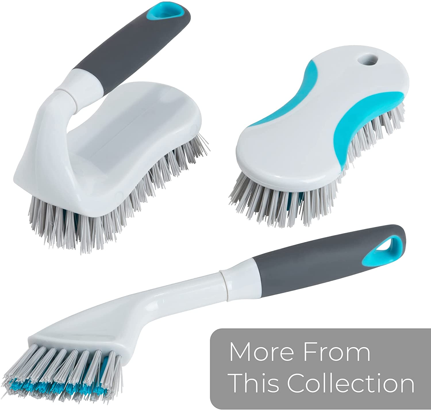 4 In 1 Cleaning Brush Shower Scrub Brush With Water Spray Design