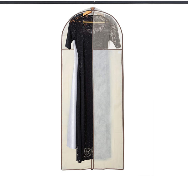 Smart Design Canvas Gusseted Garment Bag Hanger - 24 x 42 Inch