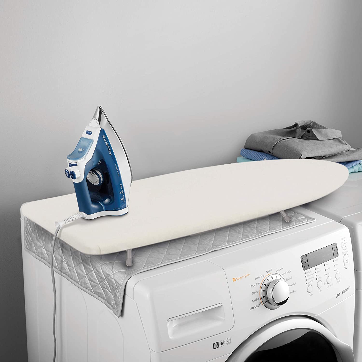Magnetic Ironing Pad Mat Laundry, Cotton Ironing Blanket Board