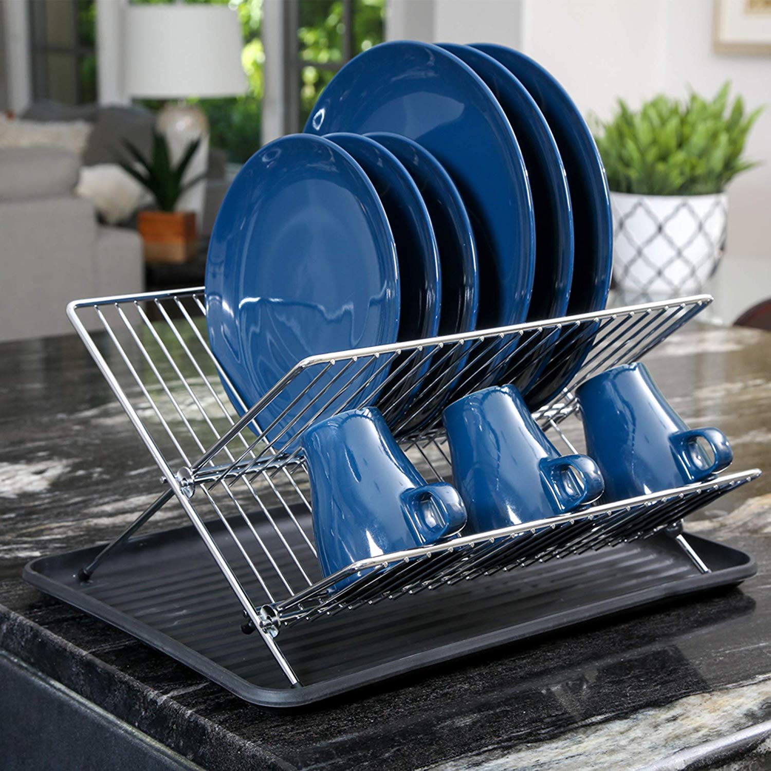 Dish Drying Rack, Expandable Dish Racks For Kitchen Counter