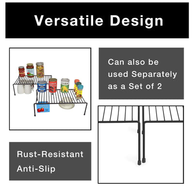 Expandable Cabinet Storage Rack - Smart Design® 11