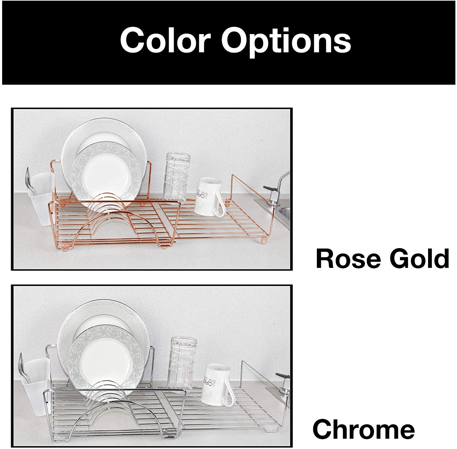 SmartDesign Smart Design Chrome Folding Dish Rack