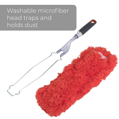 Flat Under Appliance Microfiber Hand Duster - 19 Inch - Smart Design® 10