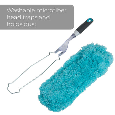 Flat Under Appliance Microfiber Hand Duster - 19 Inch - Smart Design® 4