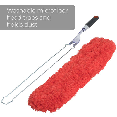 Flat Under Appliance Microfiber Hand Duster - 27.5 Inch - Smart Design® 4