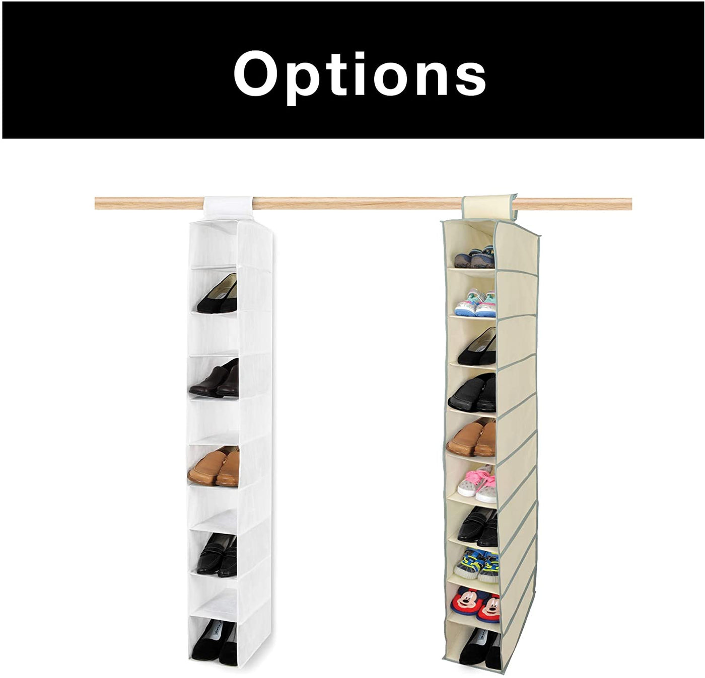 Hanging Shelf Organizer with Hangable Hook & Loop - Smart Design® 6