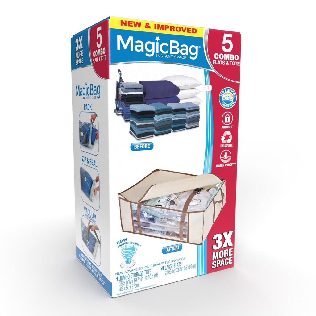 Smart Design Macigbag XL Flat Space Saver Storage Bags - 8 Pack