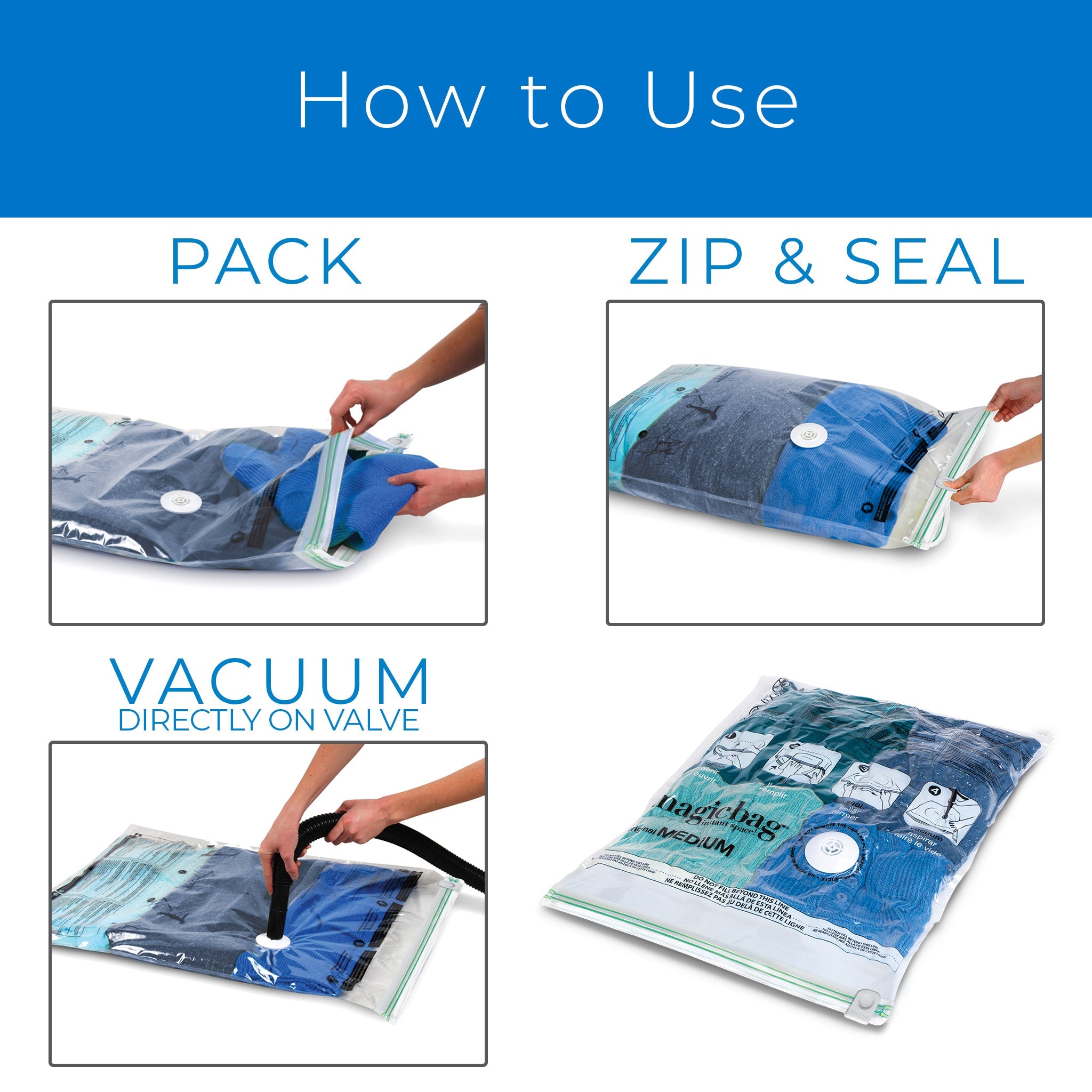 Hanging Space Saver Bags Vacuum Storage Bags for Clothes Vacuum Seal  Storage Bag Air Pump
