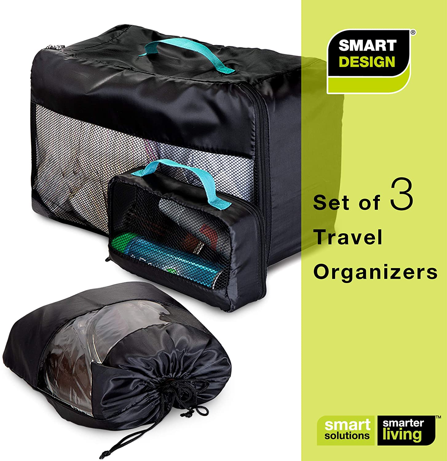 Packing Cubes for Travel - Luggage Organizer - 3 Piece Set - By