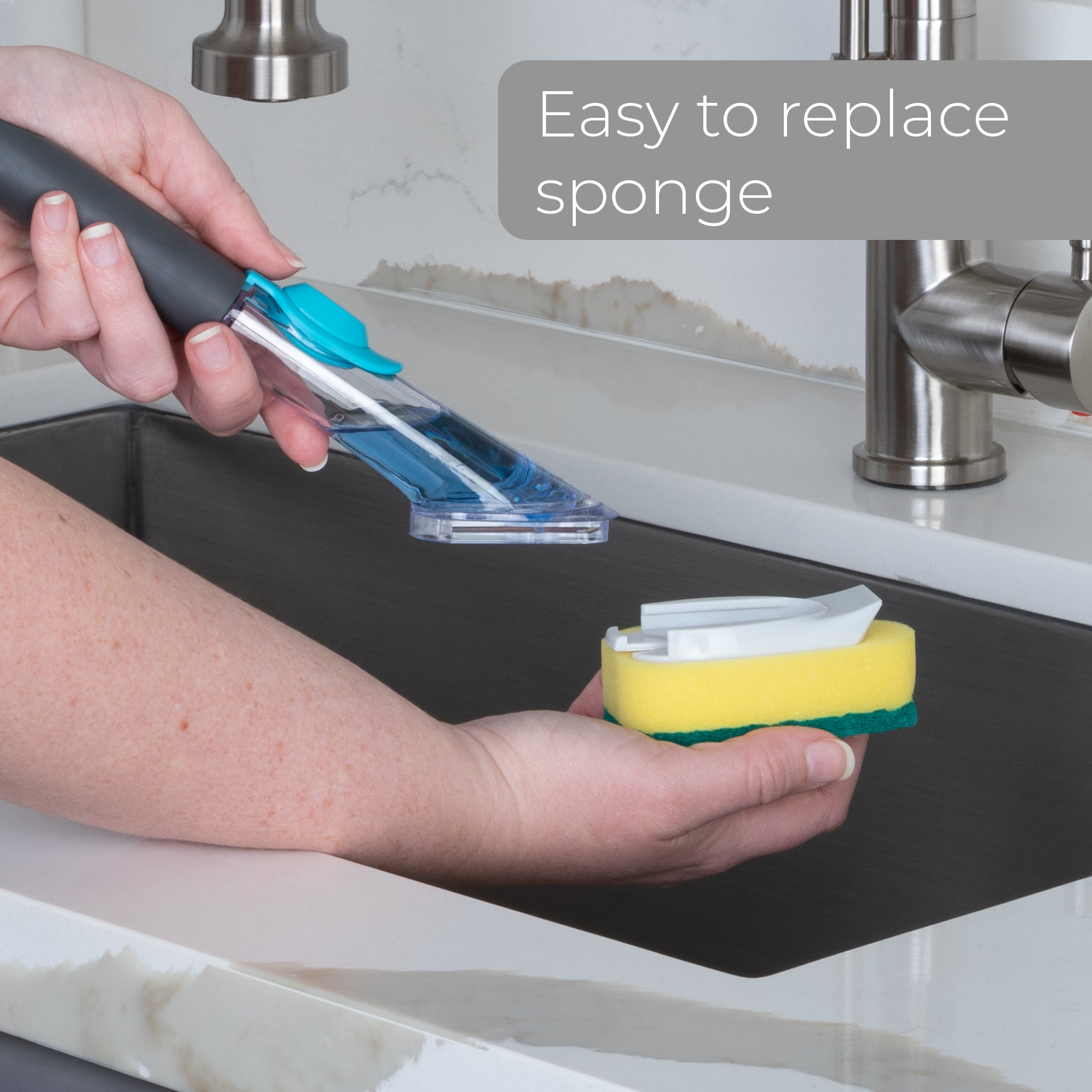Soap Squirt Sponge Refill, Set of 2 - Kitchenomics