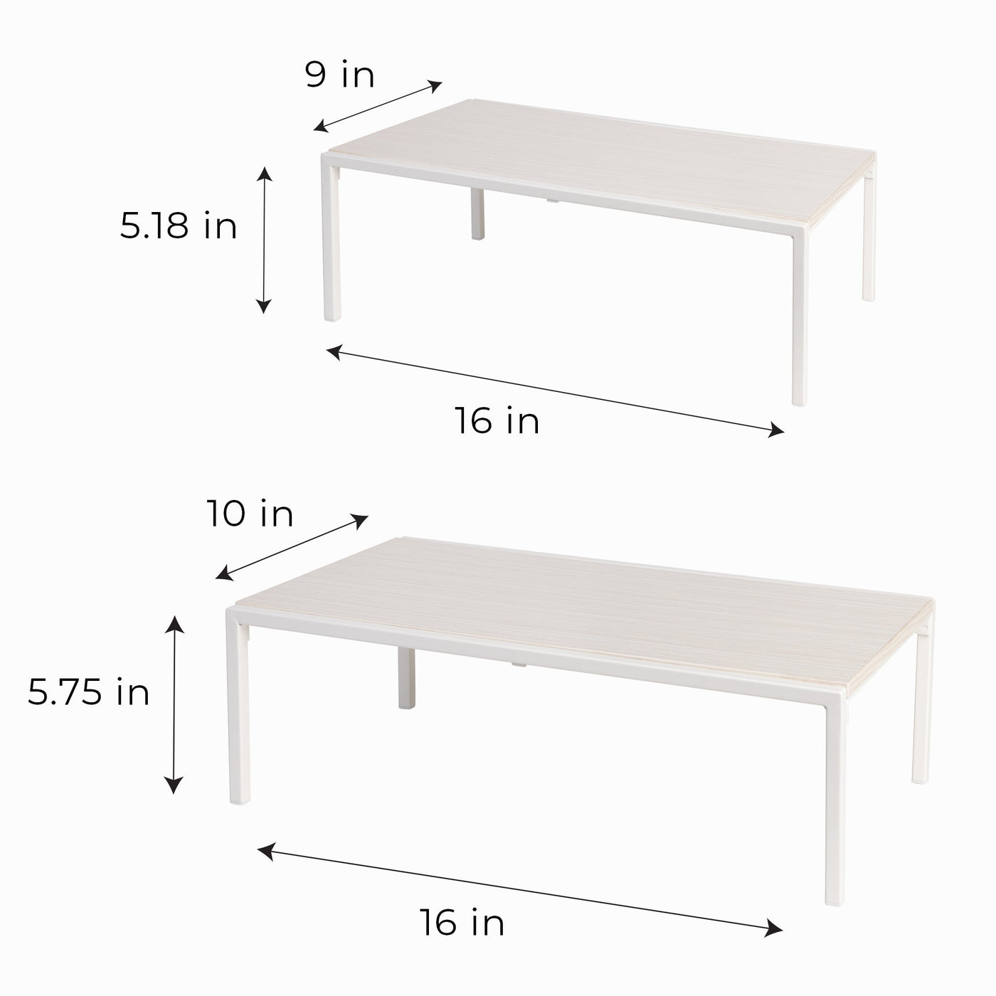 Premium Expandable Shelf MDF White - Smart Design® 3