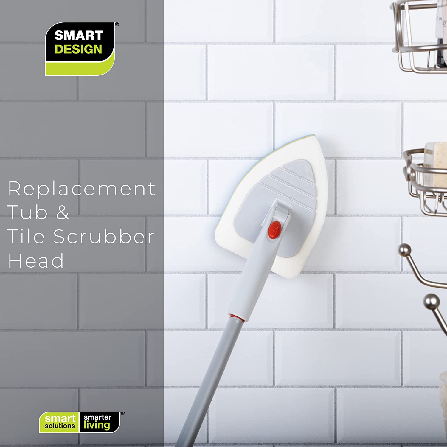 OXO Good Grips Extendable Tub & Tile Brush Scrubber & Extra Heads