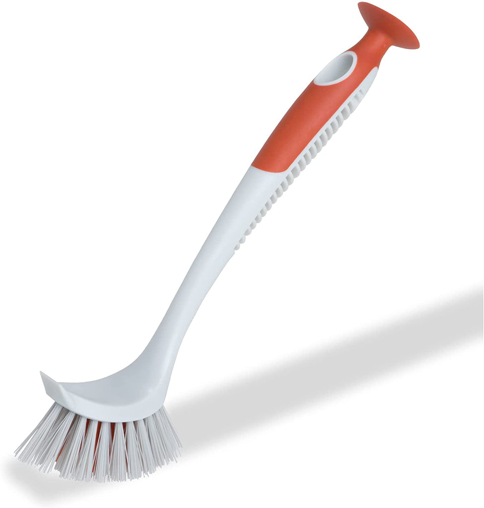 Scrubbing brush with handle