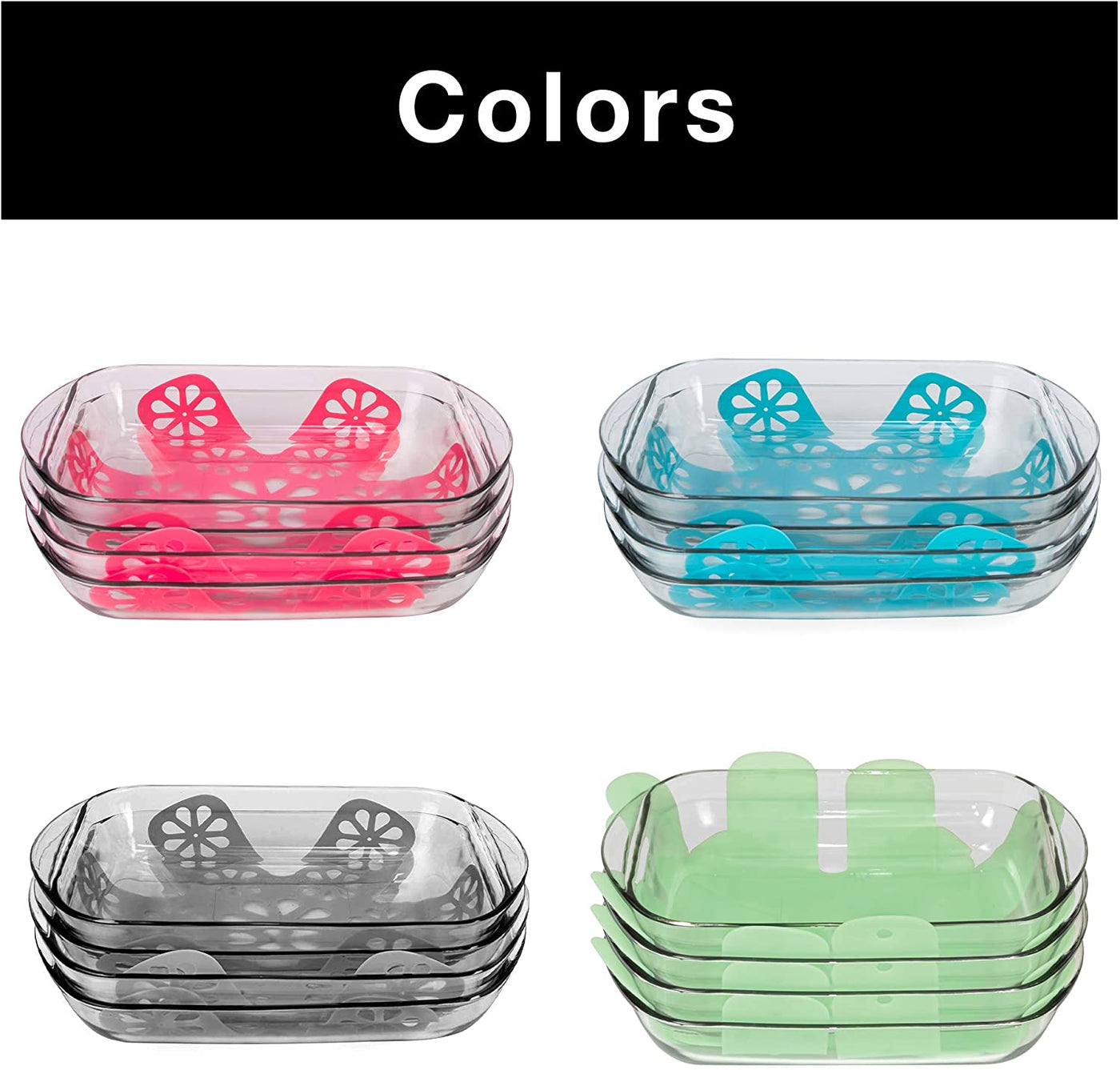 Silicone Pan Protectors Pan Trivet - Protects Against Scratches and Cracks Gray - Smart Design Home Organizer for Kitchen 5