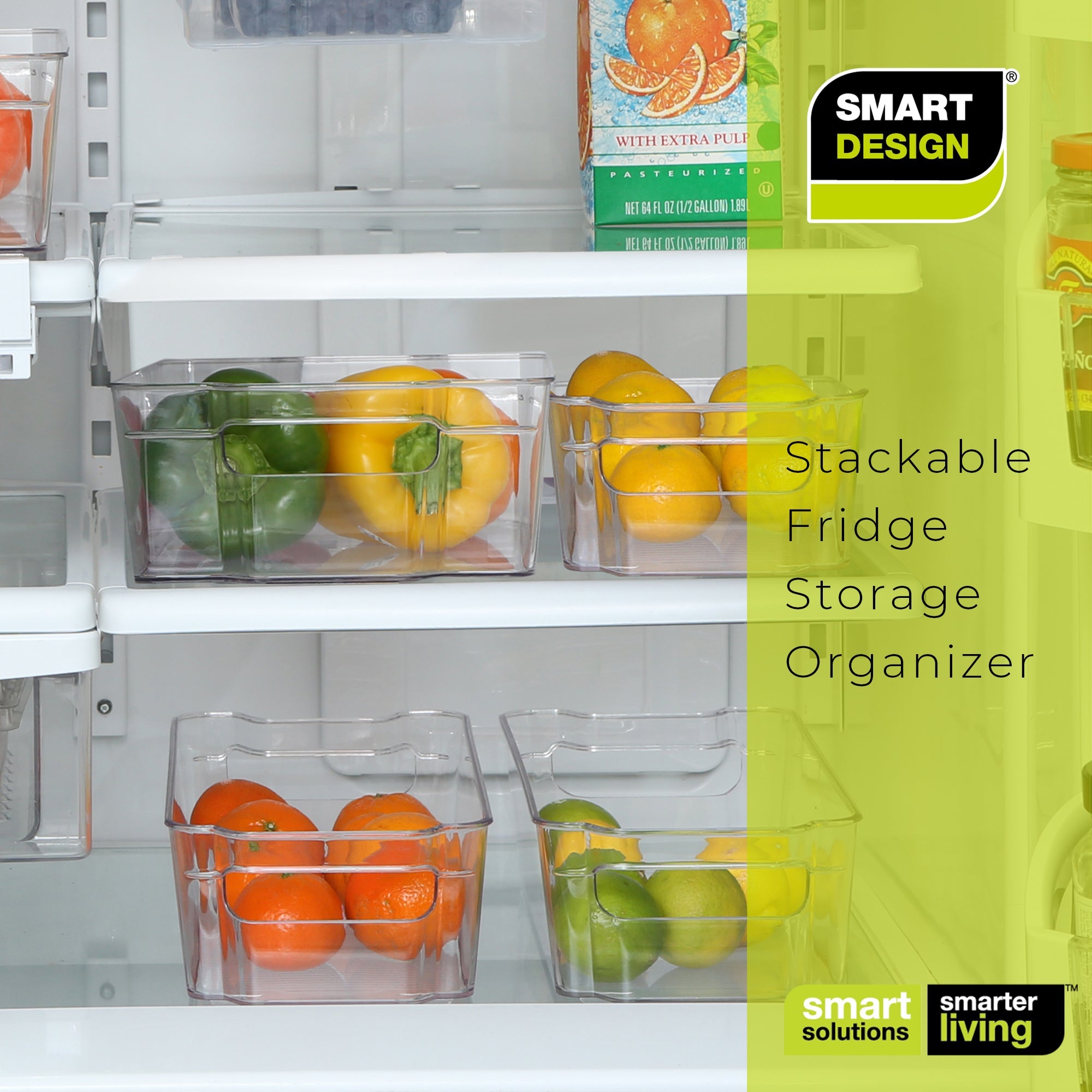 https://www.shopsmartdesign.com/cdn/shop/products/stackable-refrigerator-bin-with-handle-6-x-12-inch-smart-design-kitchen-8460491as4-incrementing-number-599950.jpg?v=1679335919